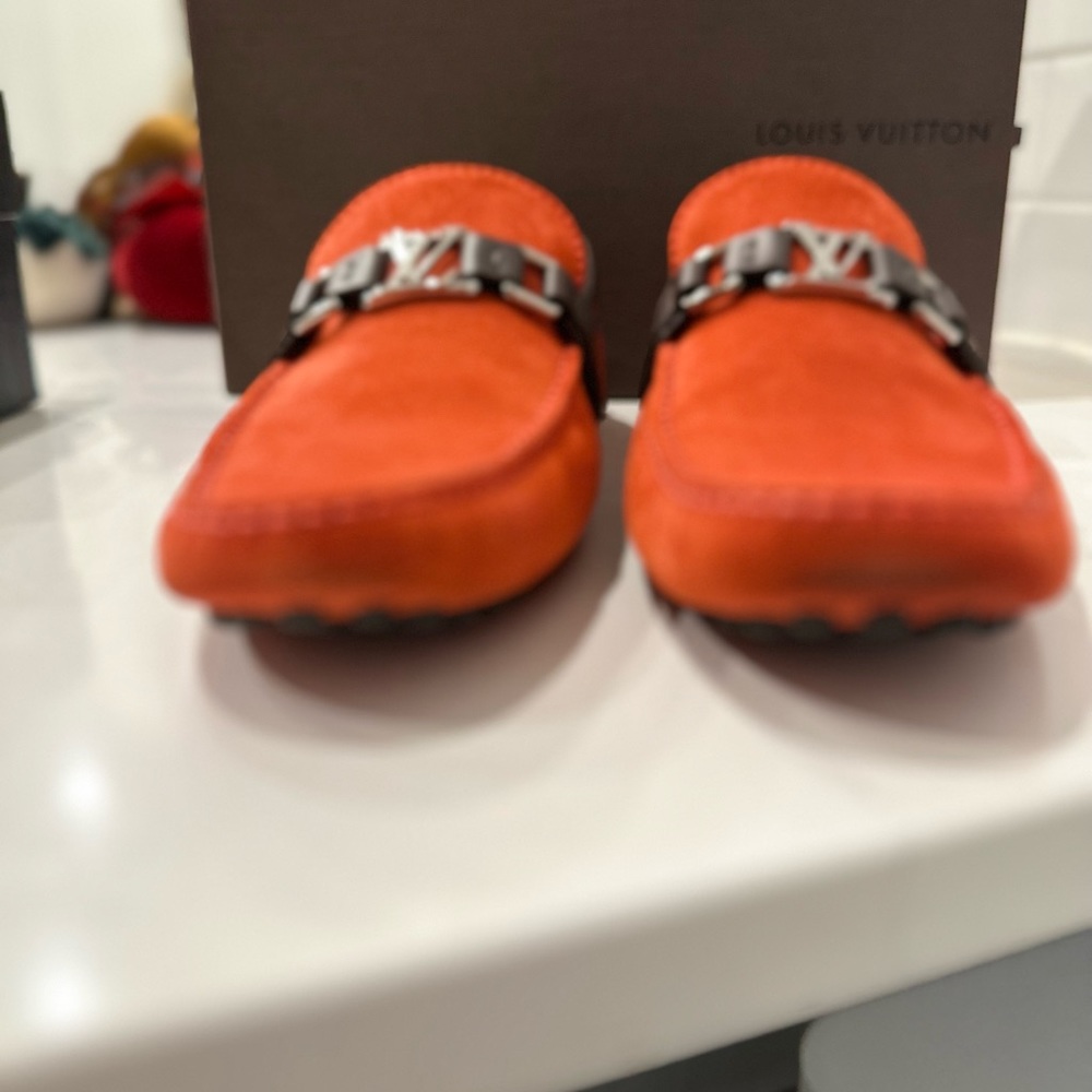 Louis Vuitton Men’s Loafers in RED size 8.5 LV size 8.5 - Picture 2 of 9